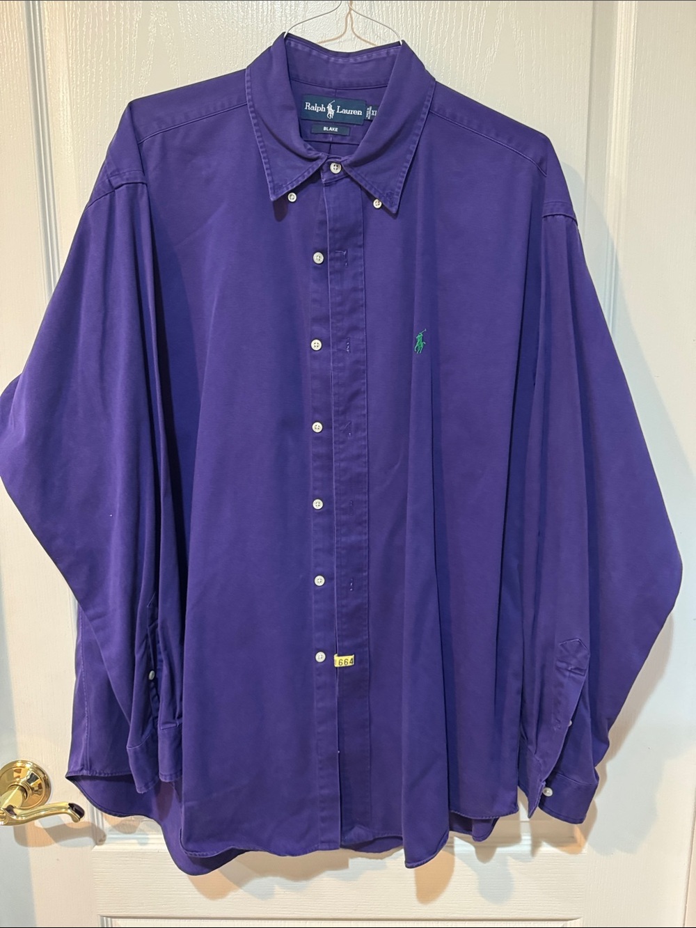 Ralph Lauren Deep Purple Button-Down Men's Shirt - Picture 1 of 13